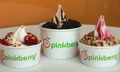 3 delicious PinkBerry cups